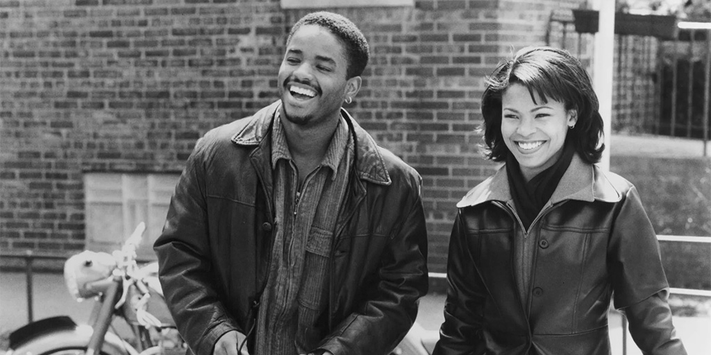 Larenz Tate and Nia Long in Love Jones