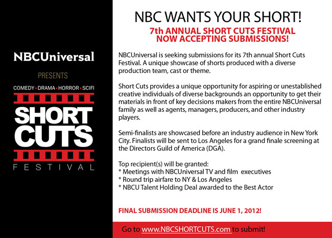 NBC Short Cuts Festival - Accepting Submissions